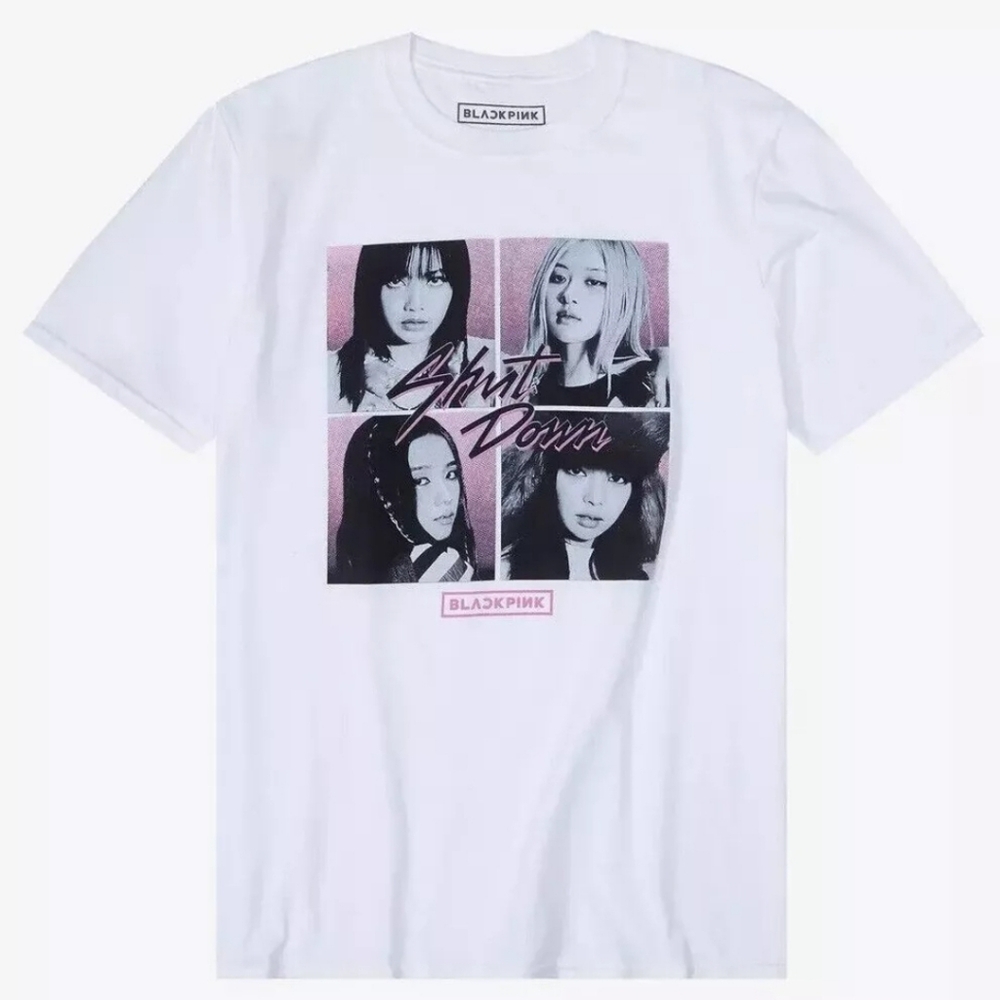 BLACKPINK Unisex Officially Licensed Shut Down Portrait Grid Tee T-Shirt
